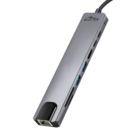 USB-C 8in1 Hub Media-Tech MT5046