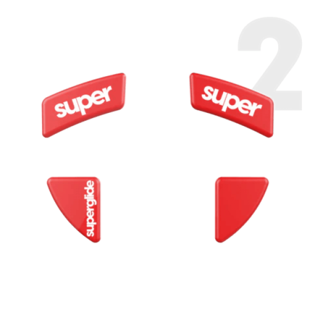 Superglide 2 (Type-C) Glass Skates Razer Viper Ultimate Red (Raudoni) Pakaitiniai Mouse Feet