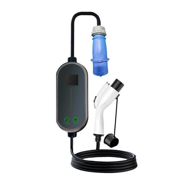 Elektromobilių įkroviklis Reach PEVC7 1 fazė Type1 32A 7kW 5.0m