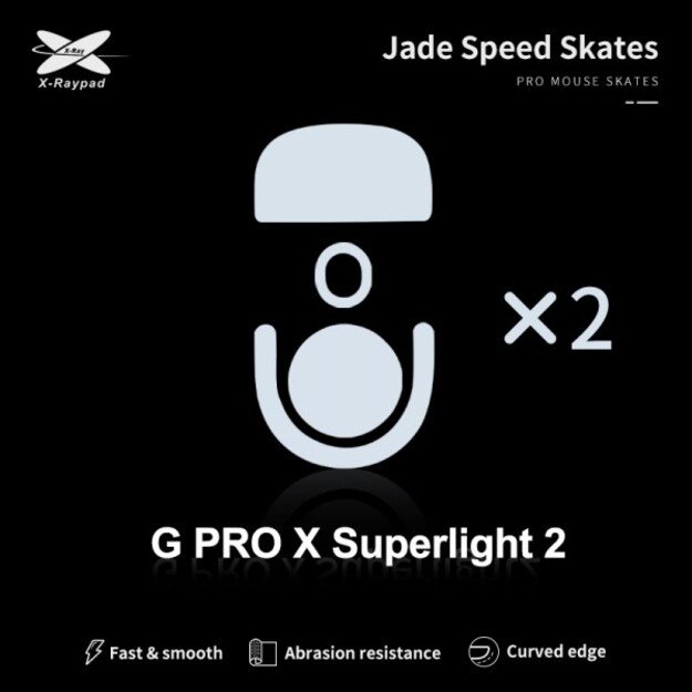 X-Raypad Jade Skates Logitech G Pro X Superlight 2 White 2 vnt. (Balti) Pakaitiniai Mouse Feet