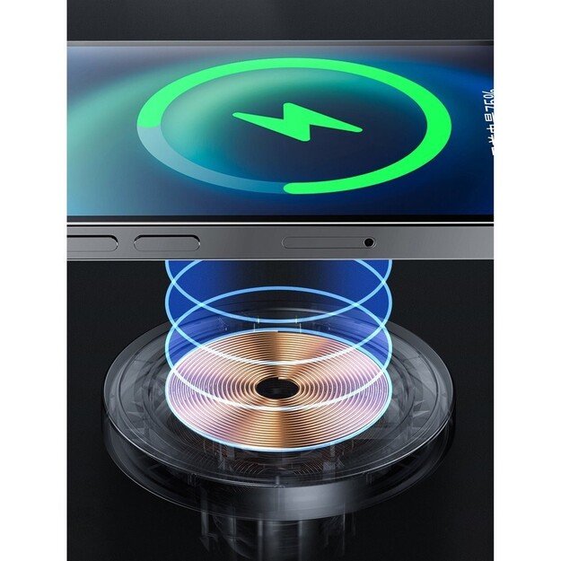 Automobilinis laikiklis-įkroviklis Joyroom JR-ZS240 MagSafe 15W juodas 4