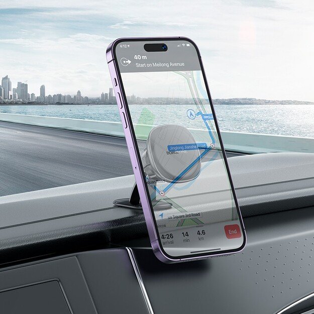 Automobilinis telefono laikiklis Borofone BH103 (dashboard) juodas 4