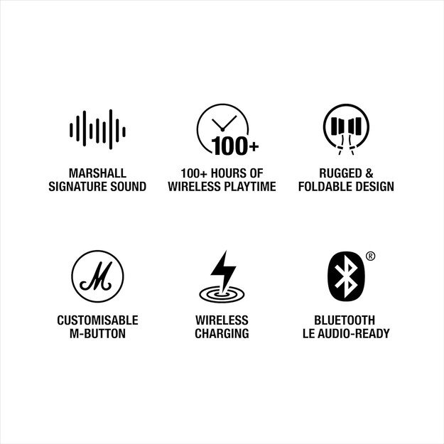 Belaidės ausinės Marshall Major V On-Ear Bluetooth rudos 6