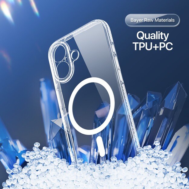 Dėklas Dux Ducis Clin Magsafe Apple iPhone 17 skaidrus 5