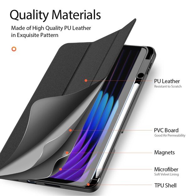 Dėklas Dux Ducis Domo Xiaomi Pad 8/7/7 Pro juodas 2