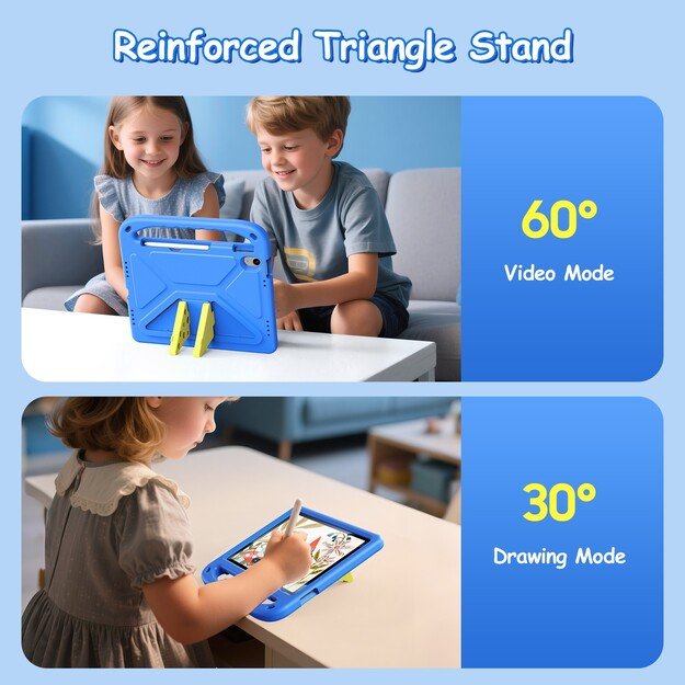 Dėklas Dux Ducis Puff Apple iPad 10.9 2022/iPad 11 2025 mėlynas 5