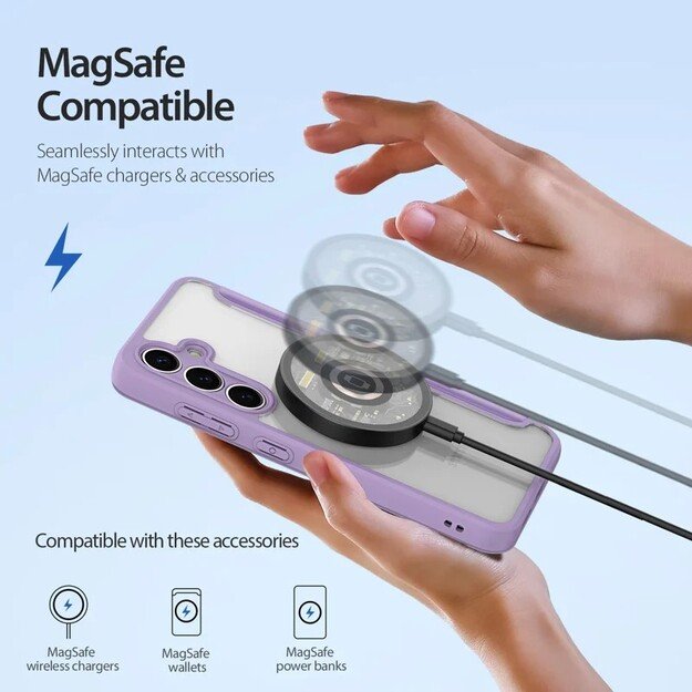 Dėklas Dux Ducis Skin X Pro skirtas Samsung S936 S25 Plus violetinis 2