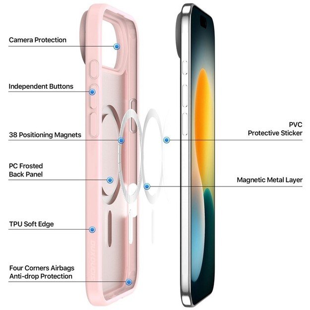 Dėklas Dux Ducis Yind Apple iPhone Air rožinis 3