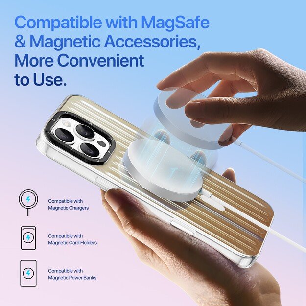 Dėklas Dux Ducis Zest Apple iPhone 16 Pro Max Gradient Desert Gold 6