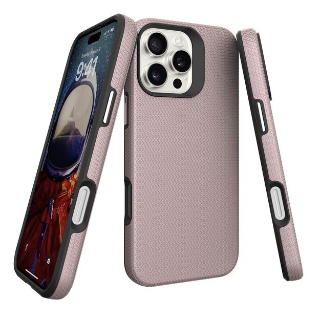 Dėklas Perfectionists Triangle Mag Case Apple iPhone 15 Pro Max rožinio aukso 2