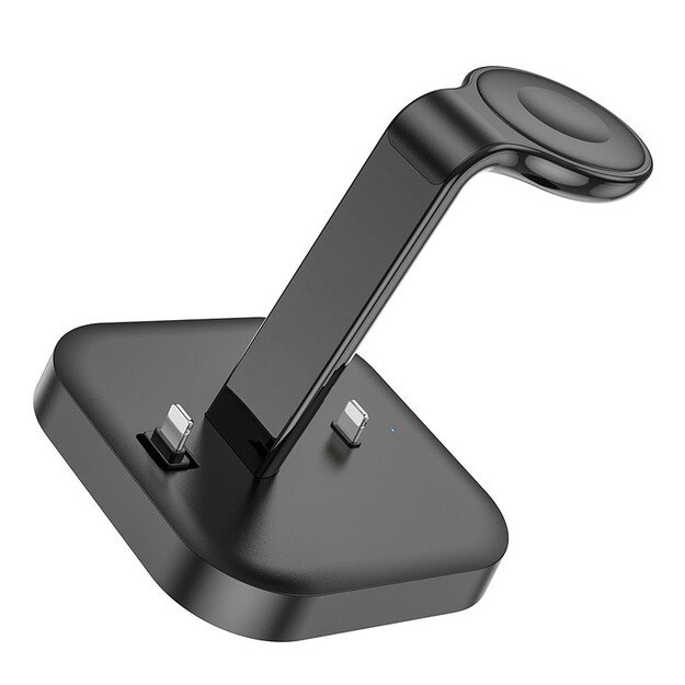 Įkroviklis belaidis Hoco CW43 Graceful 3-in-1 juodas 2