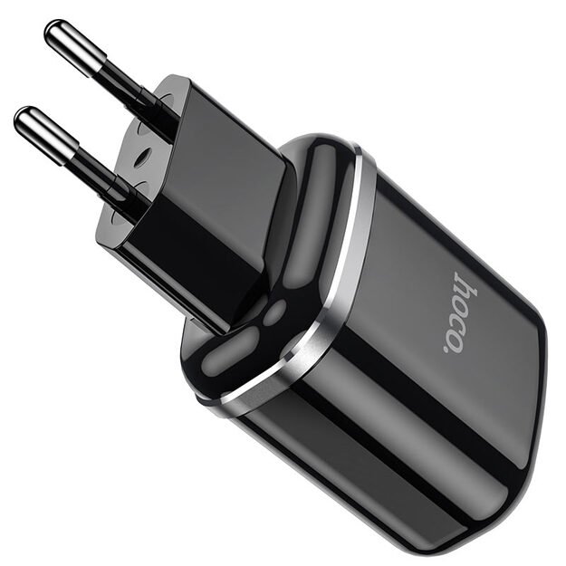 Įkroviklis Hoco N4 12W 2xUSB-A juodas