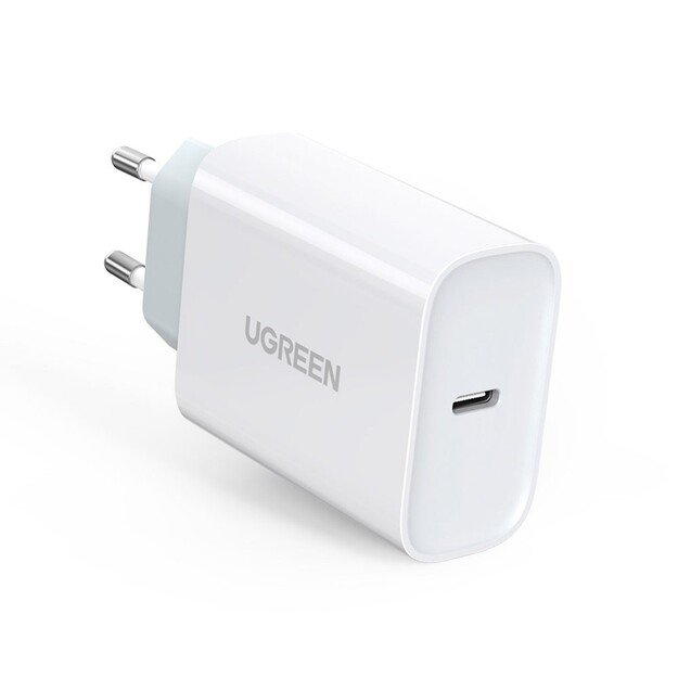 Įkroviklis Ugreen CD127 30W USB-C baltas