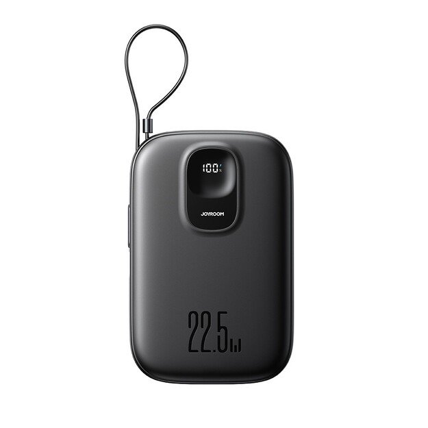 I&scaron;orinė baterija Power Bank Joyroom JR-PBF17 22.5W with USB-C cable 10000mAh juoda
