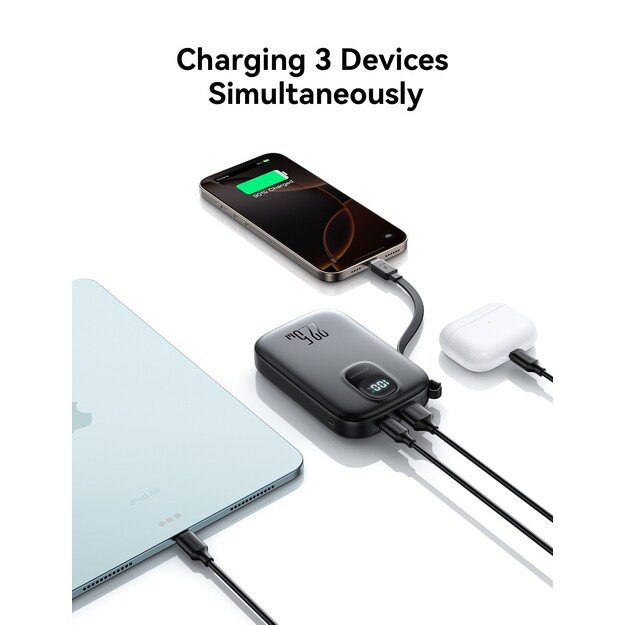 I&scaron;orinė baterija Power Bank Joyroom JR-PBF17 22.5W with USB-C cable 10000mAh juoda 4