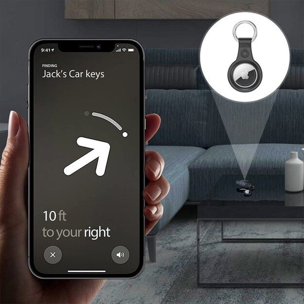 Raktų pakabukas Dux Ducis TPU Secure Holder Apple AirTag 4Pack 3