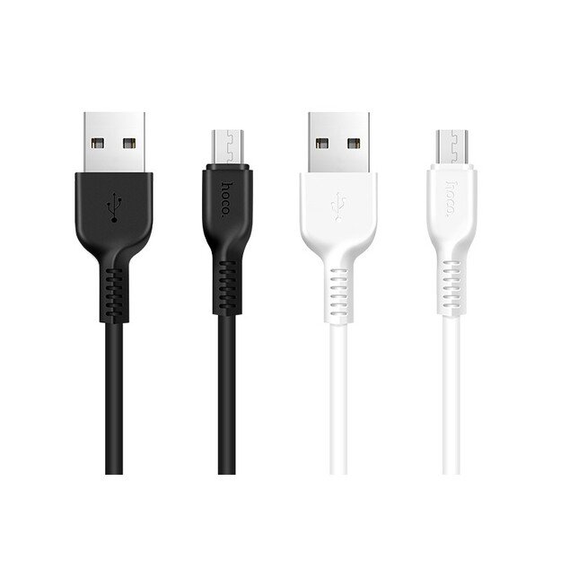 USB kabelis Hoco X20 USB-A to MicroUSB 2.0m baltas 1