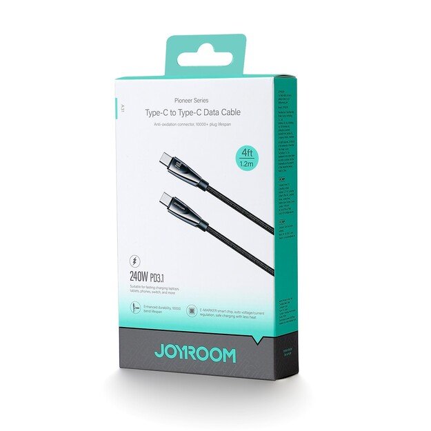 USB kabelis Joyroom SA31-CC5 USB-C to USB-C 240W 1.2m juodas 1