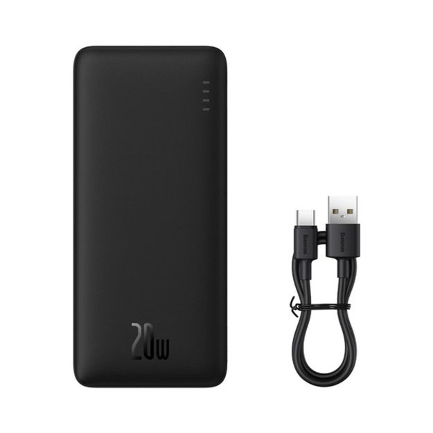 Baseus Airpow 20W 10000mAh Power Bank with Baseus Simple Series USB-A - USB-C 30cm Cable &ndash; Black 2