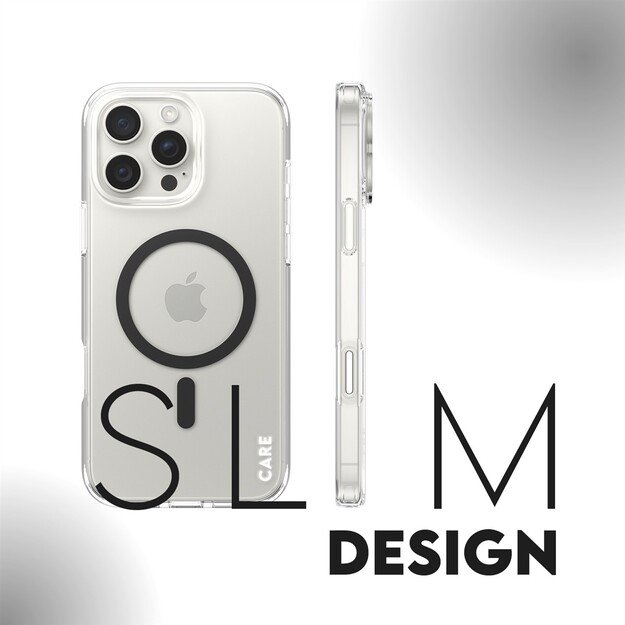 CARE Flagship case with Black MagSafe iPhone 16 Pro Max, Transparent 4