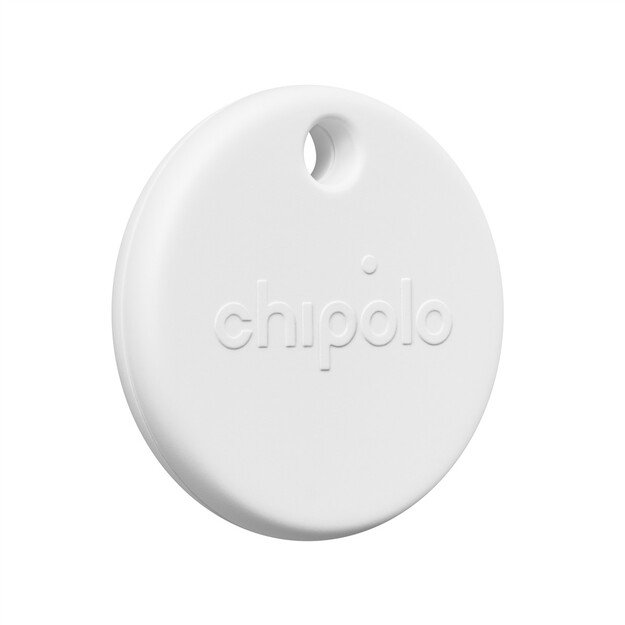 Chipolo POP &ndash; Bluetooth Tracker with Replaceable Battery for iOS & Android, White 1