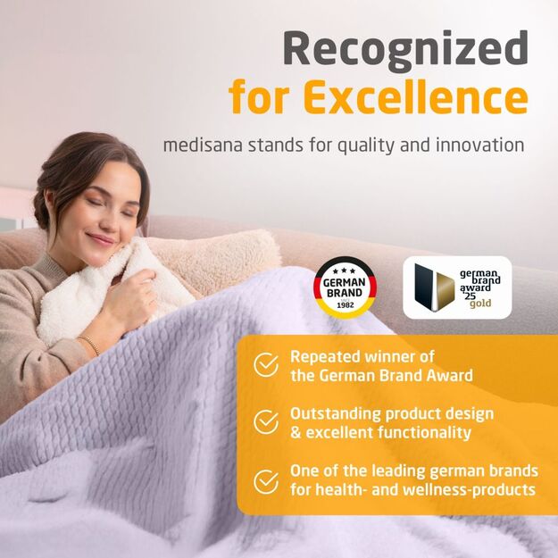 Medisana HB 418 Heated blanket light purple 4