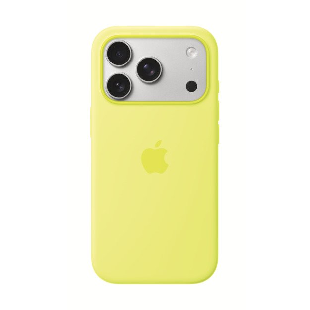 MGFF4ZM/A iPhone 17 Pro Silicone Case with MagSafe, Neon Yellow