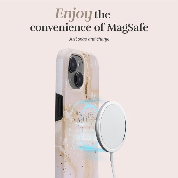 MIO Gold Marble Magsafe Compatible for iPhone 15 Pro 4