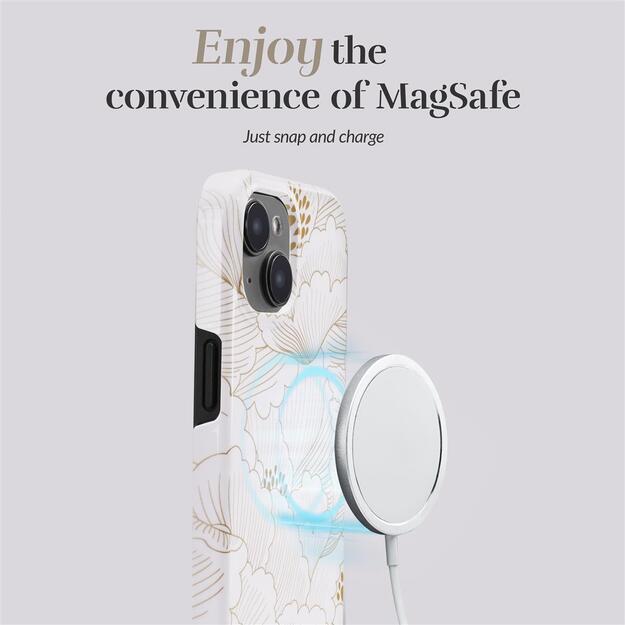 MIO White Roses Magsafe Compatible for iPhone 15 Pro 3
