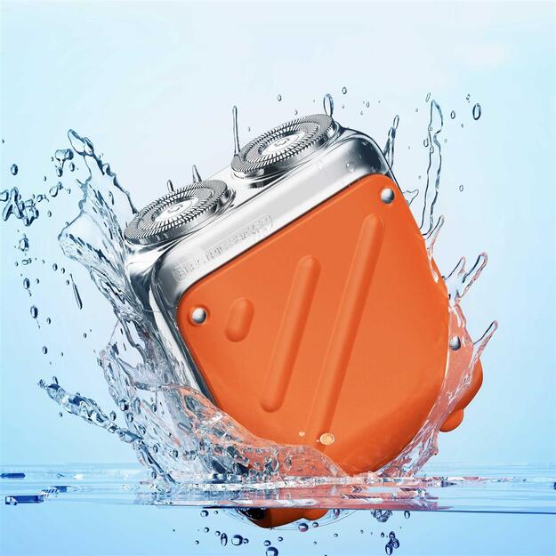 MZXZ021 Metz Traveller Shaver, Orange. 2