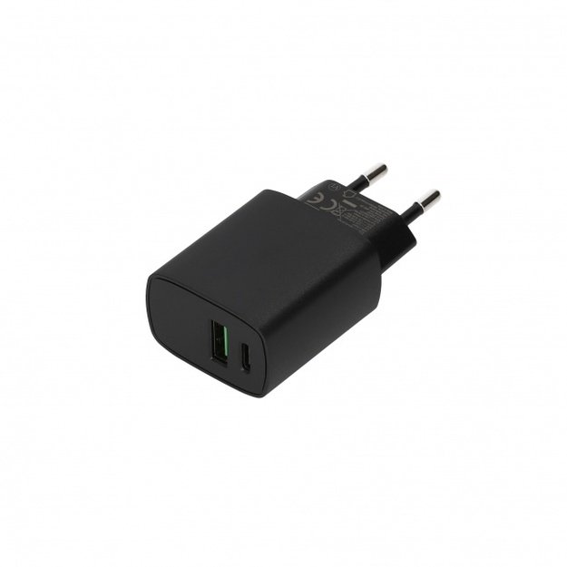 SEEK TOTI 20W Type-C + USB A Wall Fast Charger, Black 3