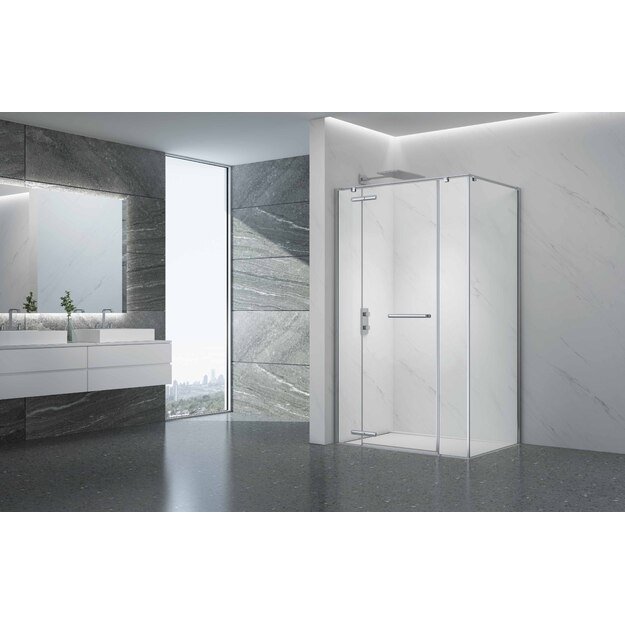 Du&scaron;o kabina PRESTIGE 90x90 chrom/skaidri be pado 1