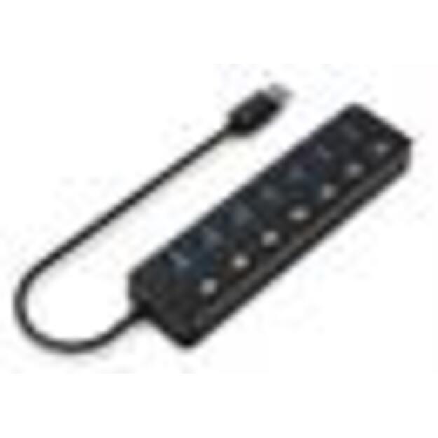 I/O HUB USB3 7PORT/UHB-U3P7P-01 GEMBIRD 1