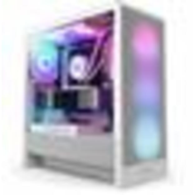 Case|NZXT|H5 FLOW RGB 2024|MidiTower|Case product features Transparent panel|Not included|ATX|EATX|MicroATX|MiniITX|Colour White|CC-H52FW-R1