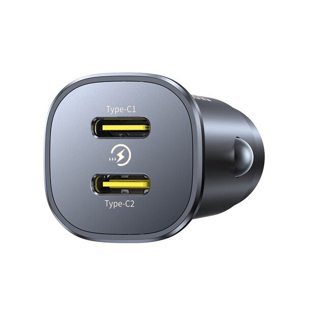 Automobilinis įkroviklis Baseus GoTrip 2xUSB-C 30W juodas C00072300123-01 4
