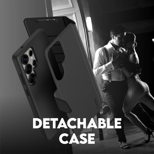 CARE by PanzerGlass Feature Case Tango Two-in-One Wallet Qi Compatible Samsung Galaxy S25 Ultra, Black 2