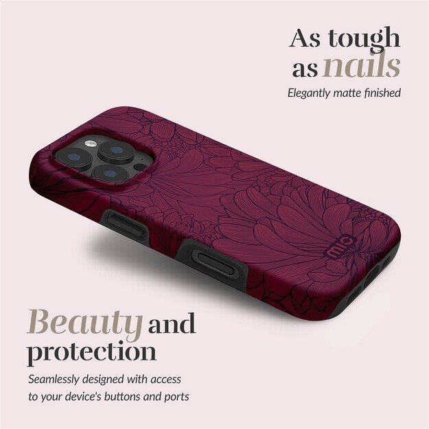 MIO Berry Blooms Magsafe Case Compatible for iPhone 16 Pro 1