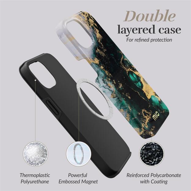 MIO Green Marble Magsafe Compatible for iPhone 15 Pro Max 7