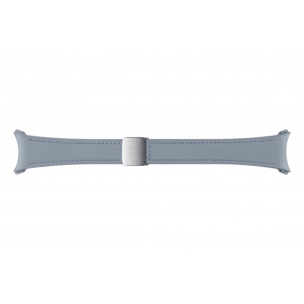 SHR93SLE D-Buckle Hybrid Eco-Leather Band 20mm (Slim, S/M) for Samsung Galaxy Watch6/Watch5, Blue 1