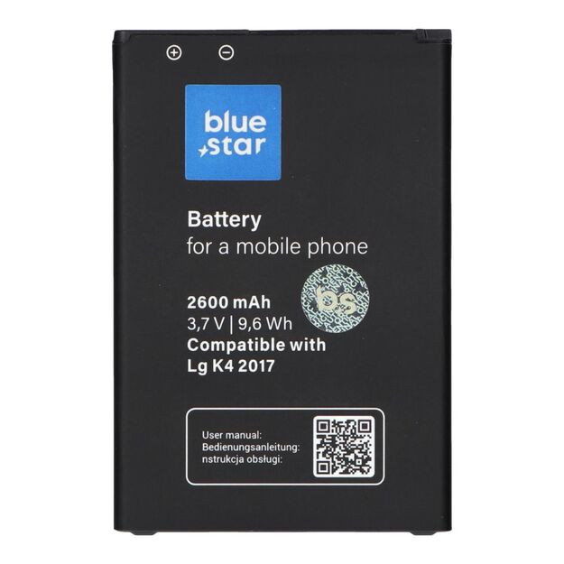 Battery for LG K4 2017 / K8 2017 2600 mAh Blue Star Premium