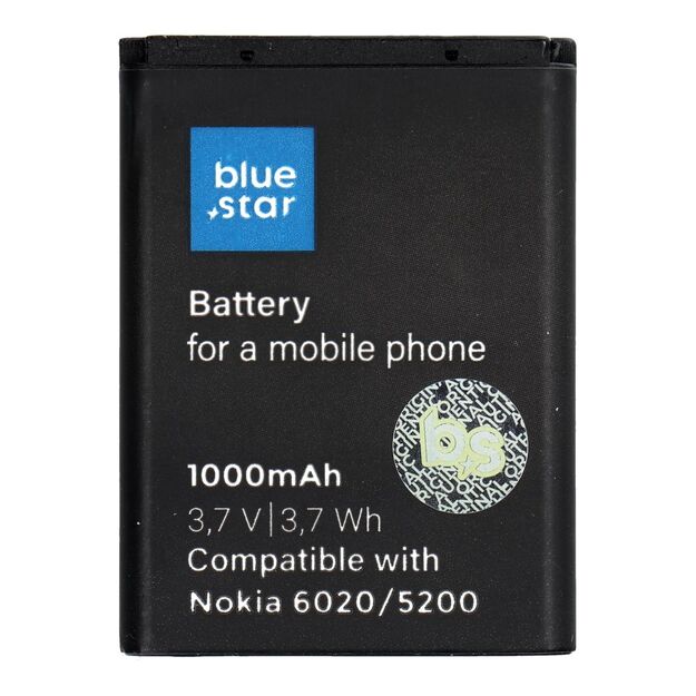 Battery for Nokia 6020 / 5200 / 5300 / 3220 / 5140 1000 mAh Blue Star Premium