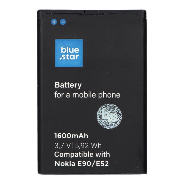 Battery for Nokia E52 / E71 / N97 / E61i / E63 / E90 / 6650 Flip 1600 mAh Blue Star Premium