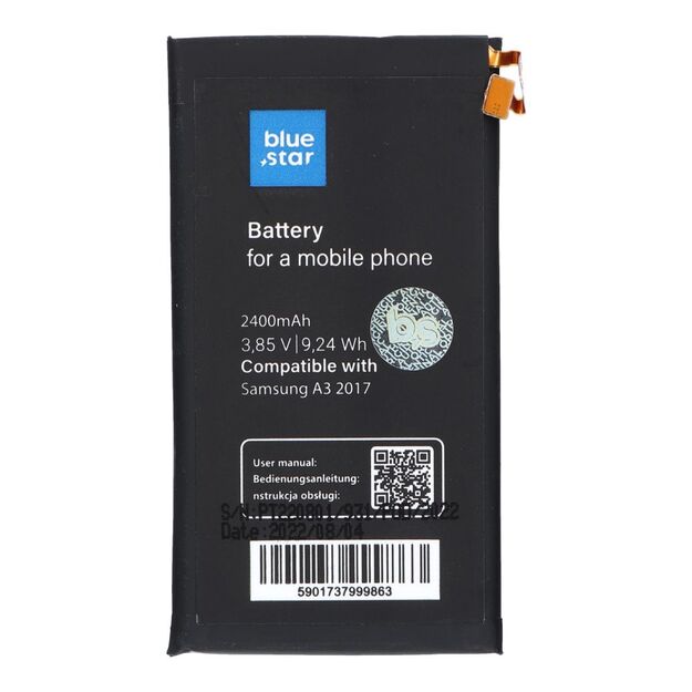 Battery for Samsung A3 2017 2400 mAh Blue Star