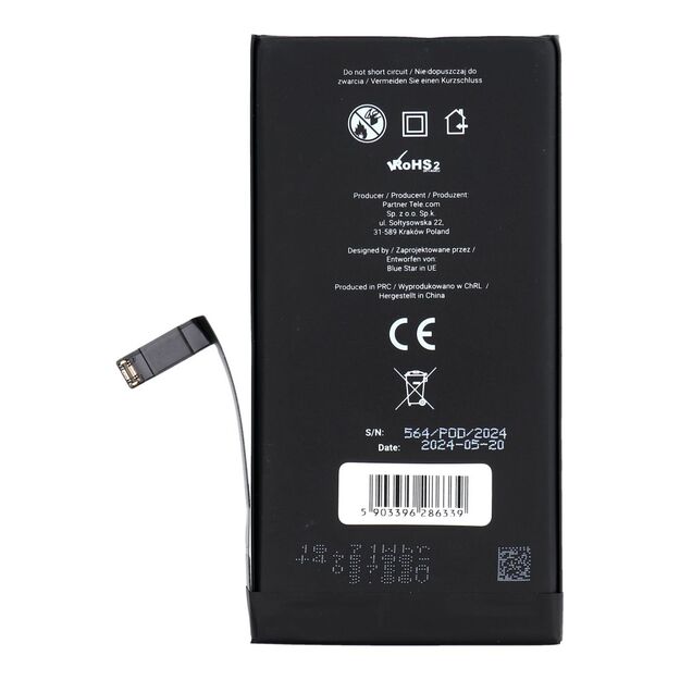 Battery for iPhone 14 PLUS 4325 mAh Blue Star HQ 1