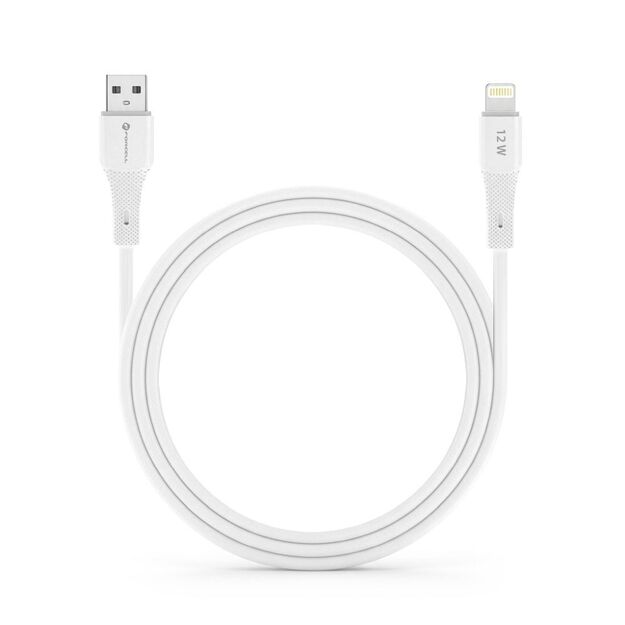 Cable USB A to Lightning Forcell F-Energy 2,4A 12W Silicone 1 m C343 white 8