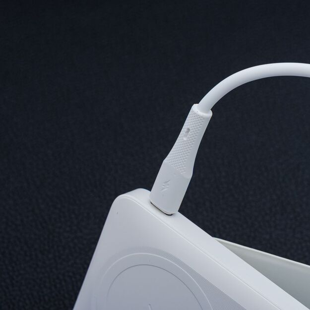 Cable USB A to Lightning Forcell F-Energy 2,4A 12W Silicone 1 m C343 white 4