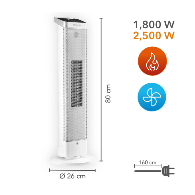 Keraminis &scaron;ildytuvas Trotec TFC 25 E 3