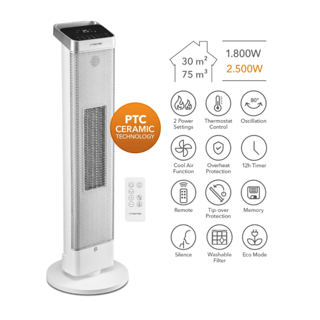 Keraminis &scaron;ildytuvas Trotec TFC 25 E 4