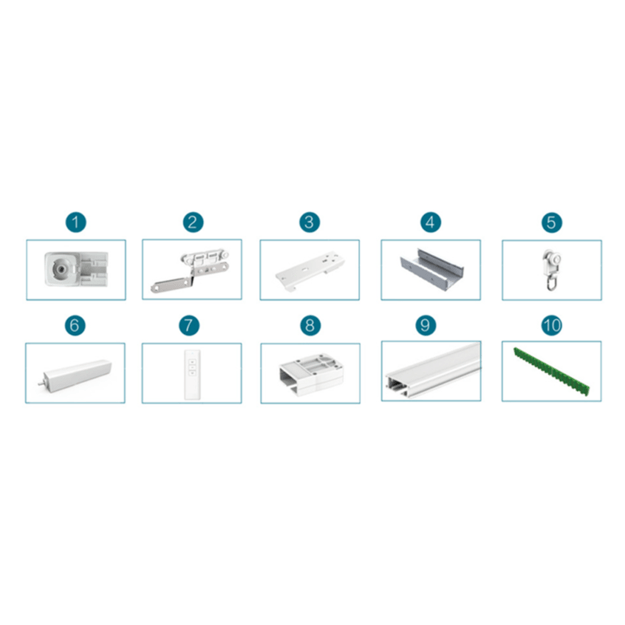 I&scaron;manusis elektrinis karnizas užuolaidoms (4m) Feelspot FS-CM04W WiFi, Tuya 5