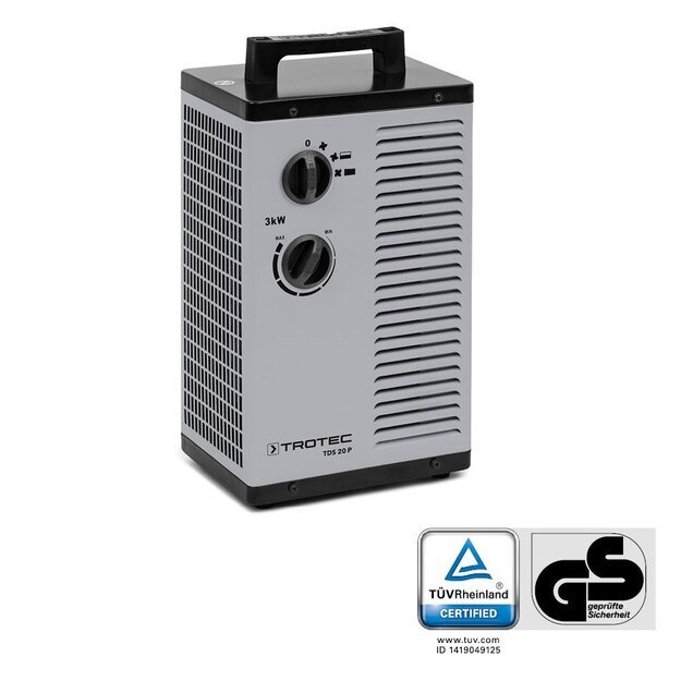 TDS SERIJOS ELEKTRINIS &Scaron;ILDYTUVAS TROTEC TDS 20 P 1